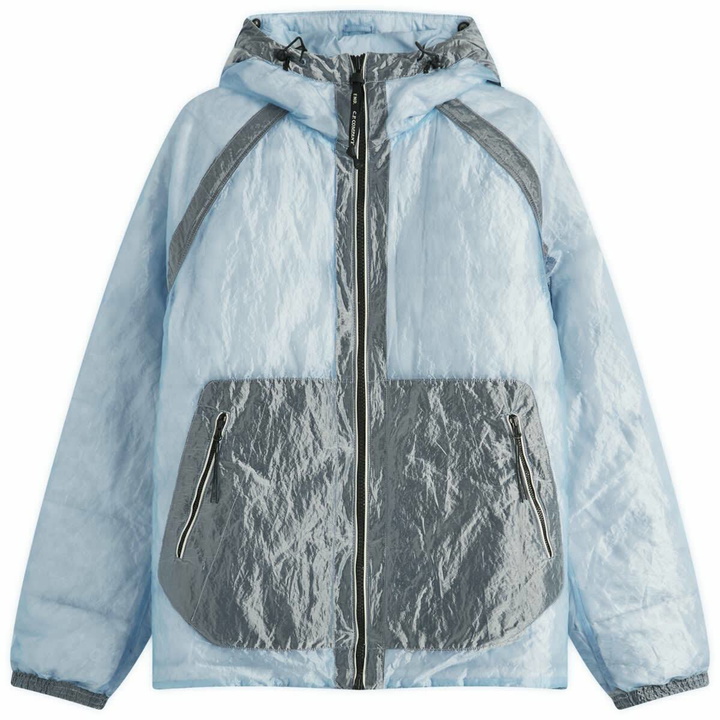 Photo: END. x C.P. Company Kan-D Goggle Puffer in Ice Melt