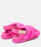 Marni Fussbett shearling sandals