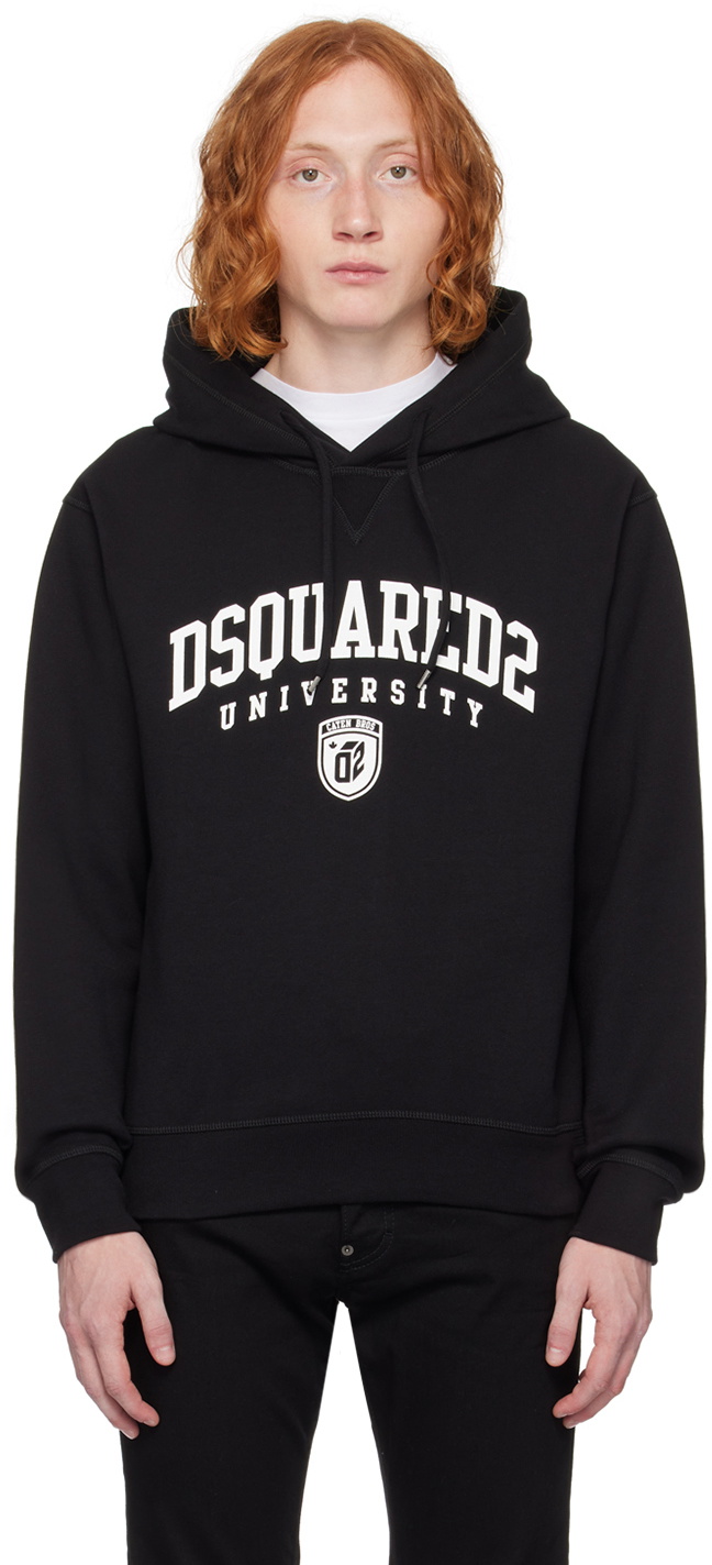 Black 2025 dsquared hoodie