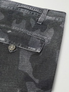 424 - Straight-Leg Camouflage-Print Cotton-Ripstop Shorts - Black