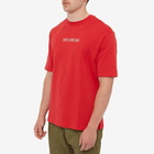 Air Jordan Men's Wordmark T-Shirt in Fire Red/Sail