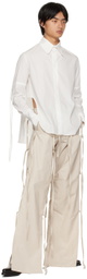 Carlota Barrera White Drawstring Shirt
