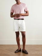 Ralph Lauren Purple label - Logo-Embroidered Cotton-Lisle T-Shirt - Pink