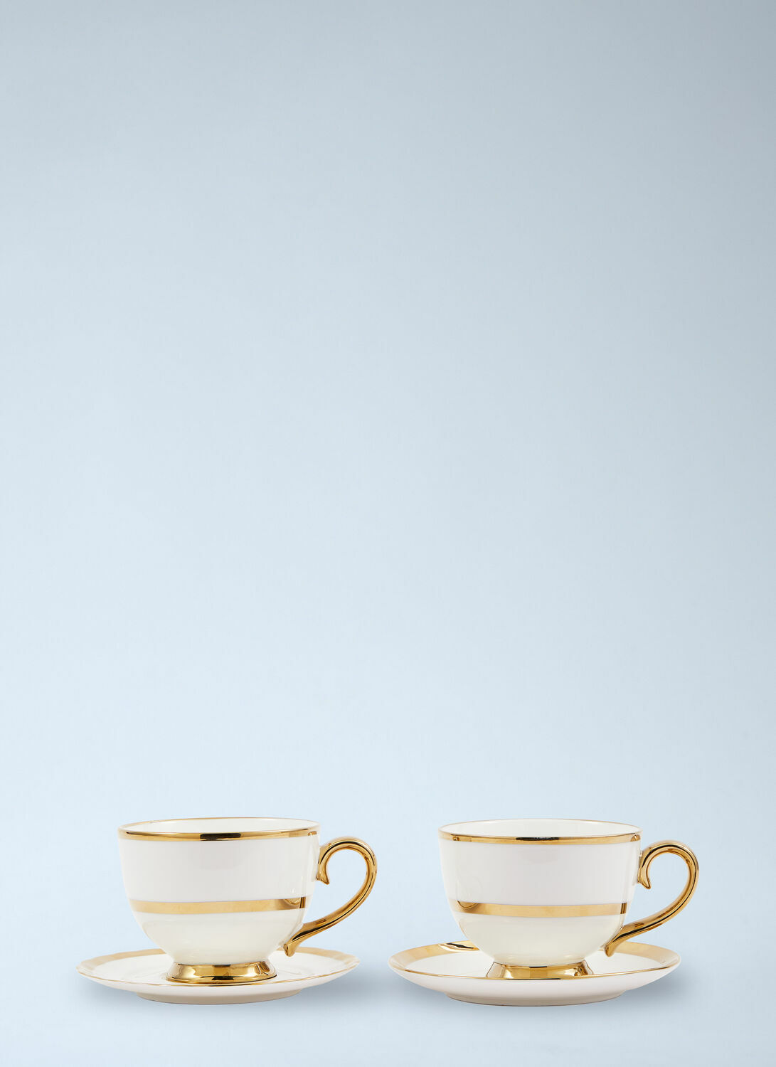 POLSPOTTEN Set Of Two Golden Finds Teacups