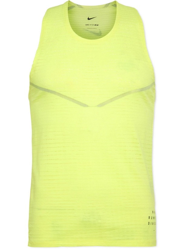 Photo: Nike Running - ADV Run Division Dri-FIT Tank Top - Yellow