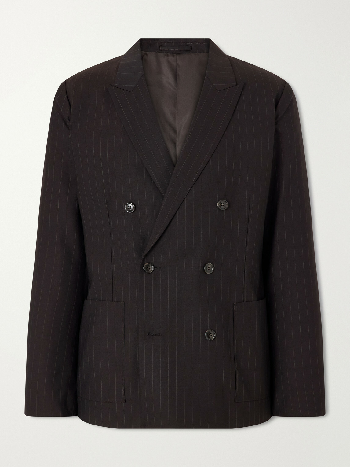 NN07 - Jordin 10037 Double-Breasted Recycled Blazer - Brown