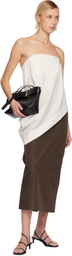 St. Agni Black Belt Detail Baguette Bag
