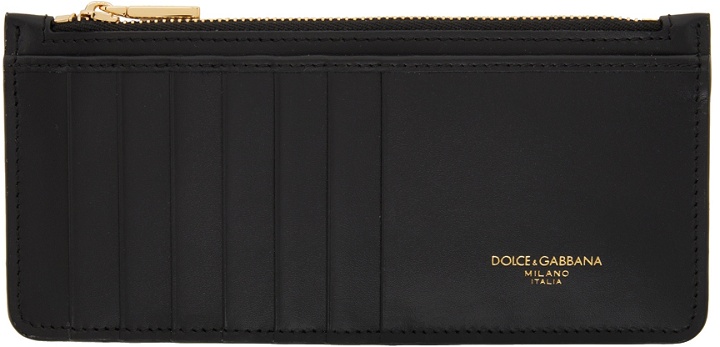 Photo: Dolce & Gabbana Black Calfskin Vertical Wallet