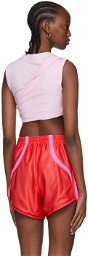 Paolina Russo Pink Cotton Tank Top