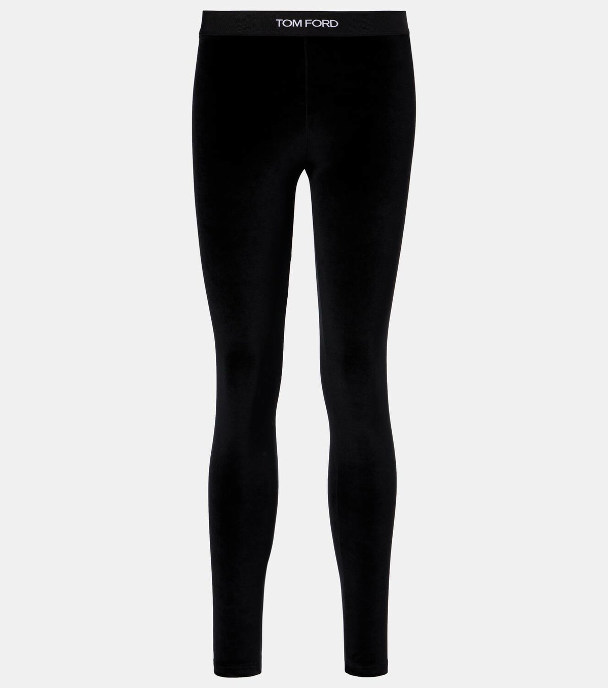 Tom Ford Logo velour leggings