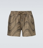 Frescobol Carioca Printed swim trunks