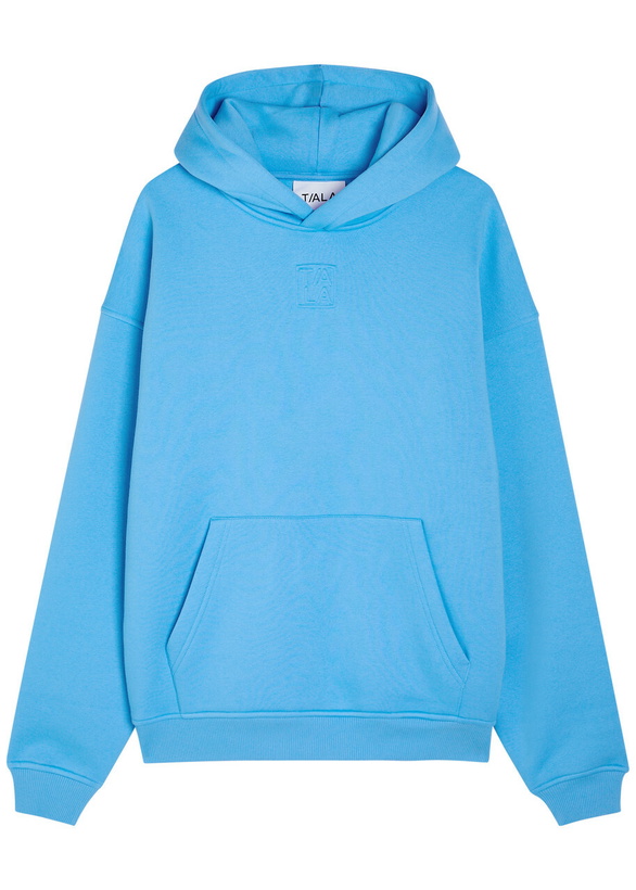 Photo: Tala Logo-embossed Cotton-blend Sweatshirt Blue