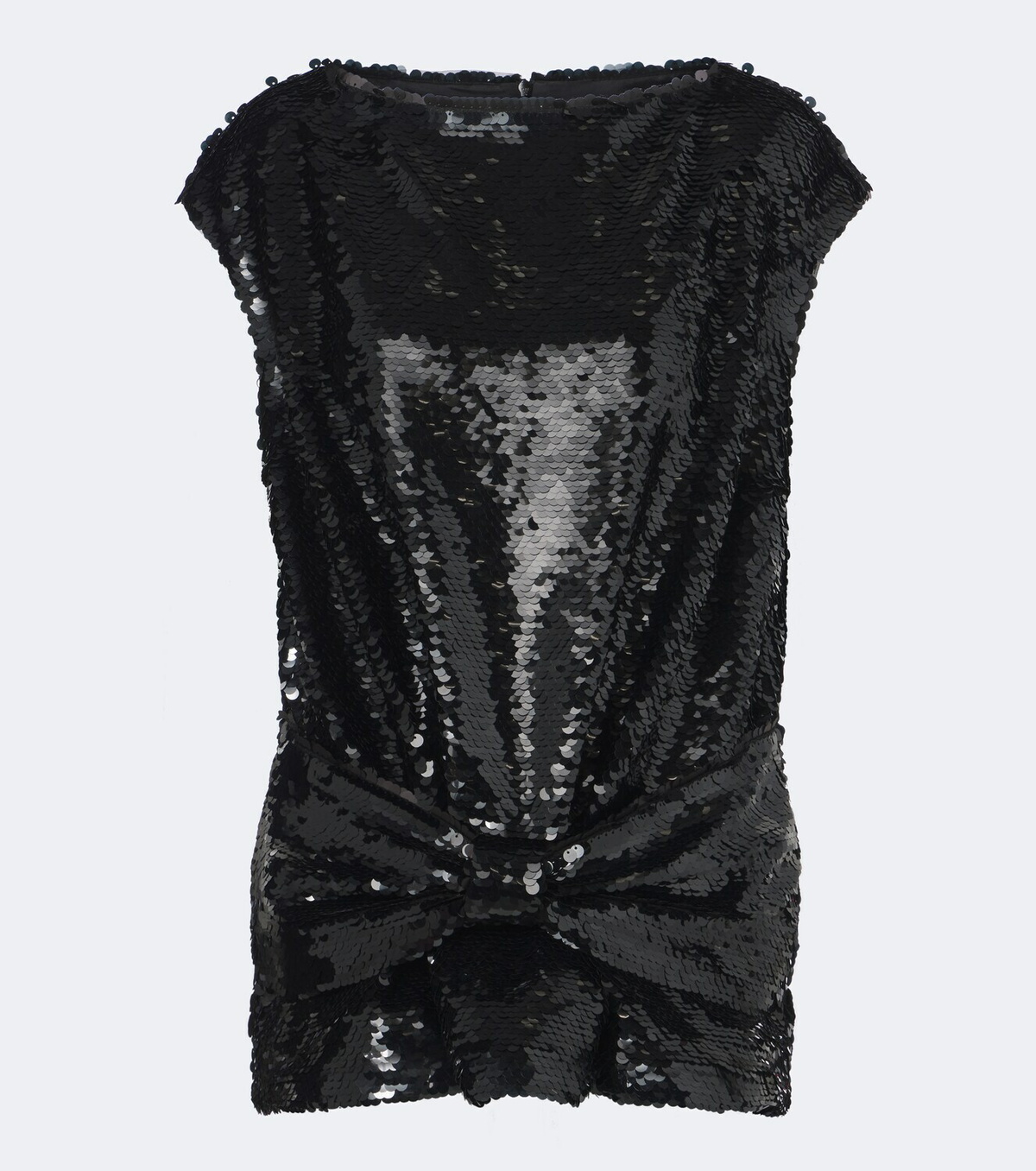 Simone Rocha Bow-detail sequined peplum top