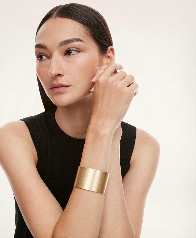 Photo: Brooks Brothers Women's Hammered Cuff Bracelet | Gold