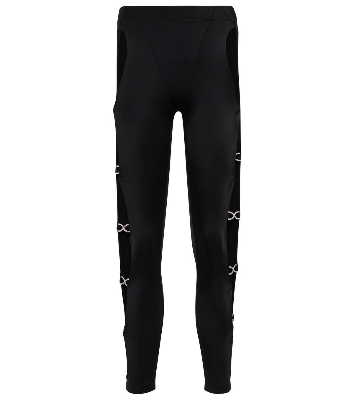 Adam Selman Sport Crystal Cutout high-rise leggings