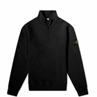 Stone Island Junior Quarterzip Sweat in Black