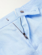 Dolce&Gabbana - Straight-Leg Linen Trousers - Blue