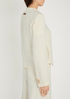 Emporio Armani Woven Jacket Cream