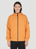 Stone Island - Compass Patch Hooded Jacket in Orange