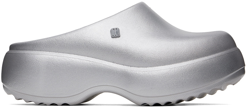 Melissa Silver Free Clog Platform Loafers