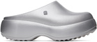 Melissa Silver Free Clog Platform Loafers