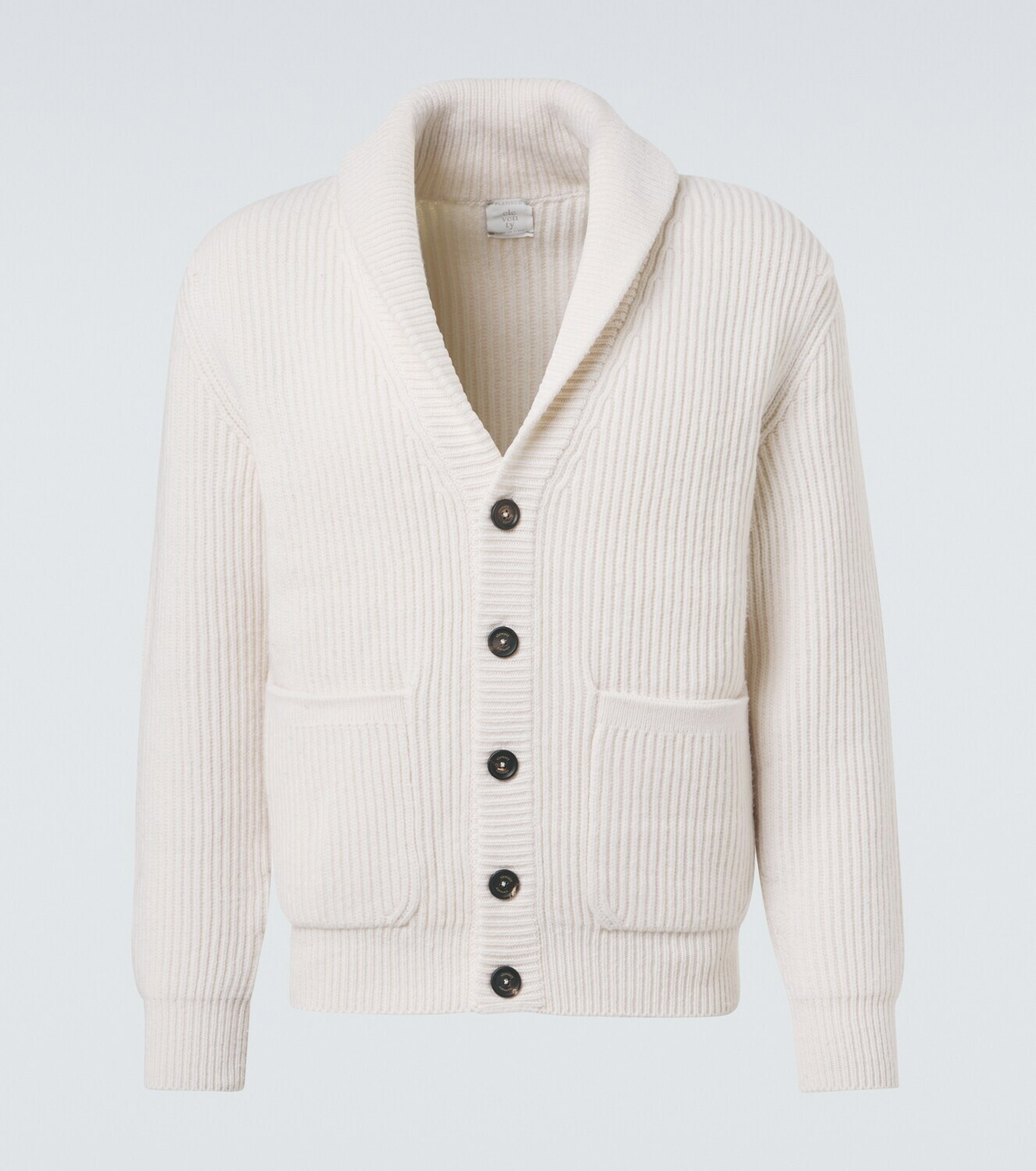Eleventy Ribbed-knit wool cardigan