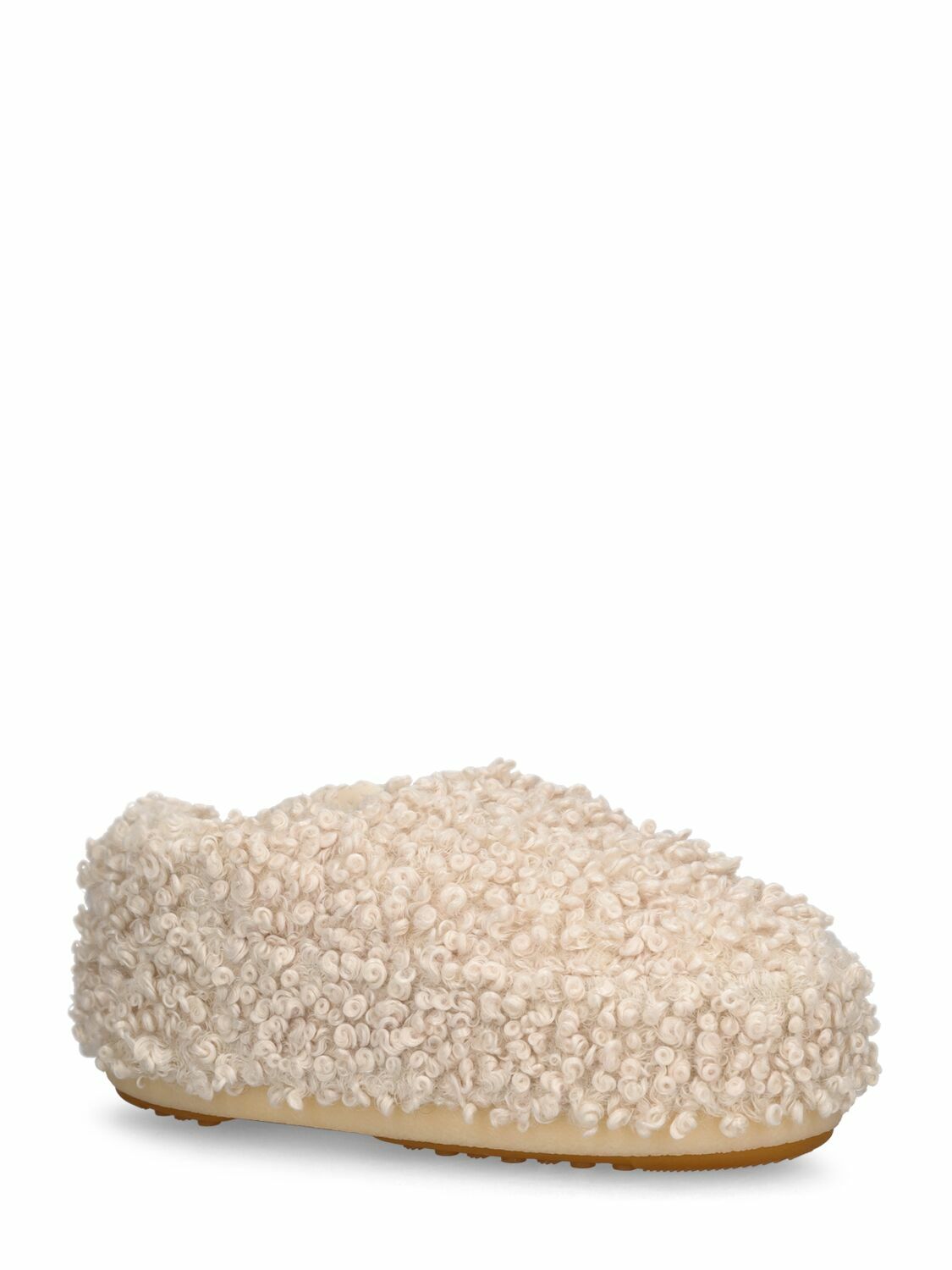 MOON BOOT - Curly Faux Fur Mules