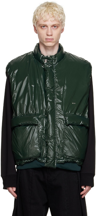 Photo: Wooyoungmi Green Stand Collar Down Vest