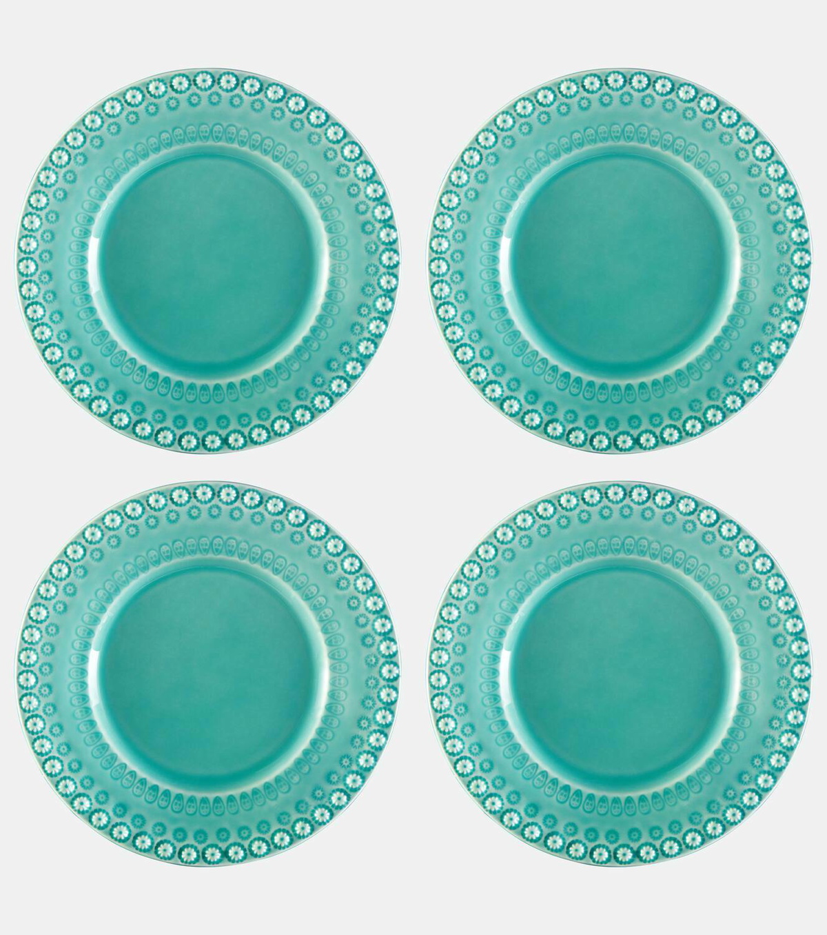 Bordallo Pinheiro Fantasia set of 4 dessert plates