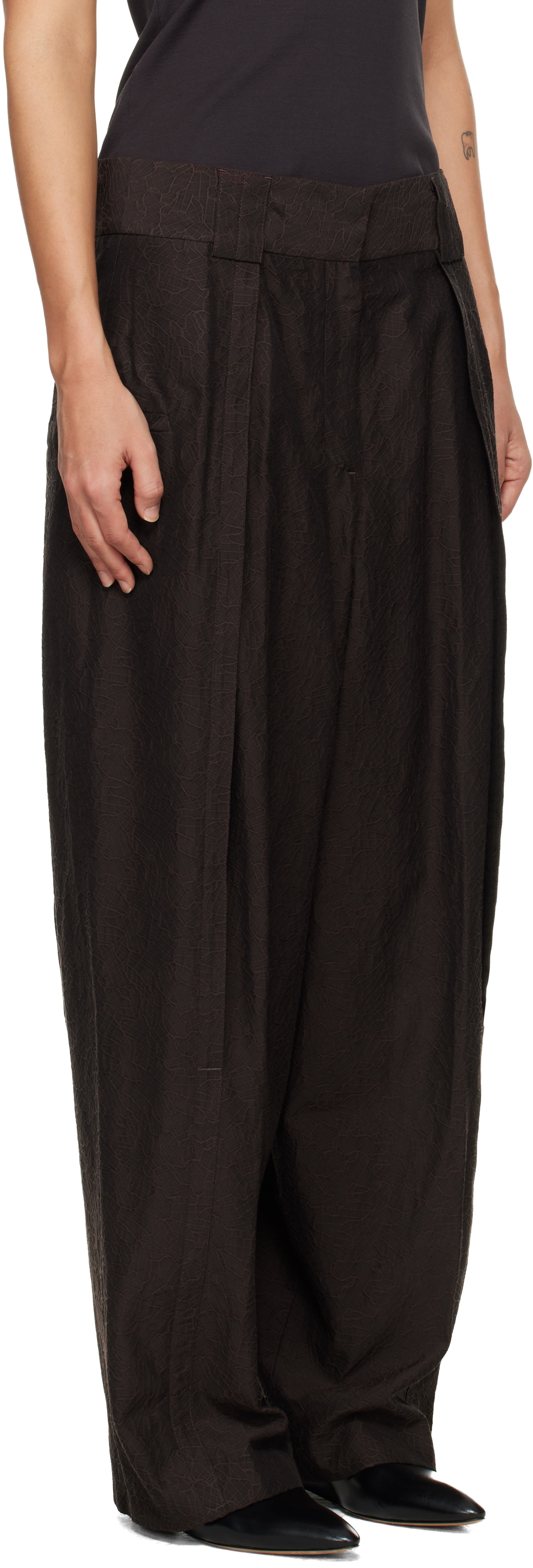 Kiko Kostadinov Brown Mimi Trousers