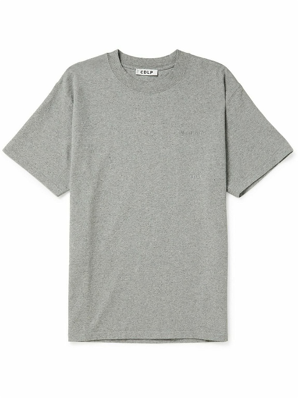 Photo: CDLP - Mobilité Logo-Embroidered Cotton-Jersey T-Shirt - Gray