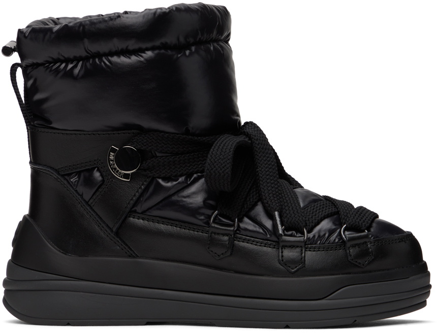 moncler black down insolux ankle boots