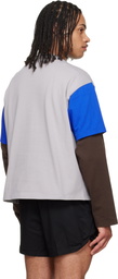 LII Gray Contrast Sleeve T-shirt