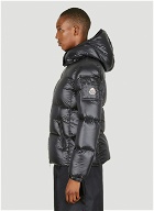 Fourmine Hooded Puffer Jacket in Black
