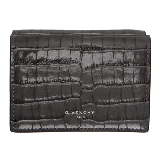 Photo: Givenchy Grey Croc Compact Wallet