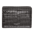 Givenchy Grey Croc Compact Wallet