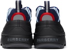 Burberry Navy & Black Two-Tone Arthur Sneakers