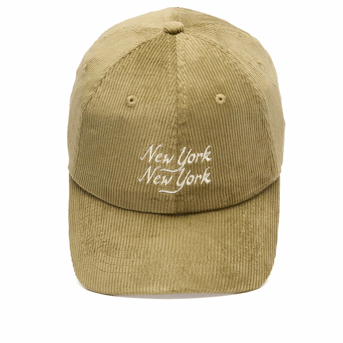 Corridor Men's Cord Script Cap in Olive 