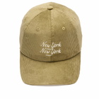 Corridor Men's Cord Script Cap in Olive 