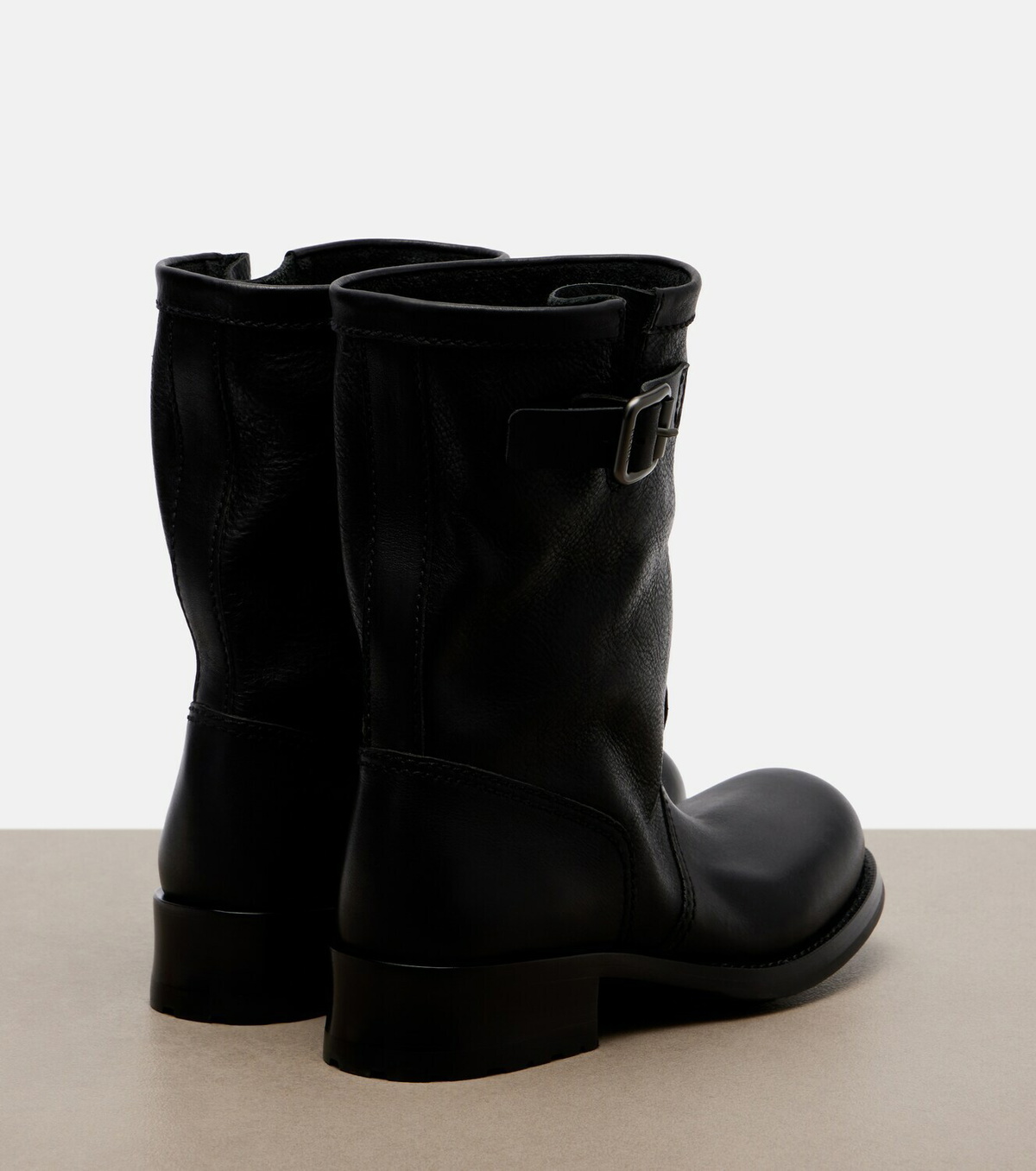 Prada Leather mid-calf boots