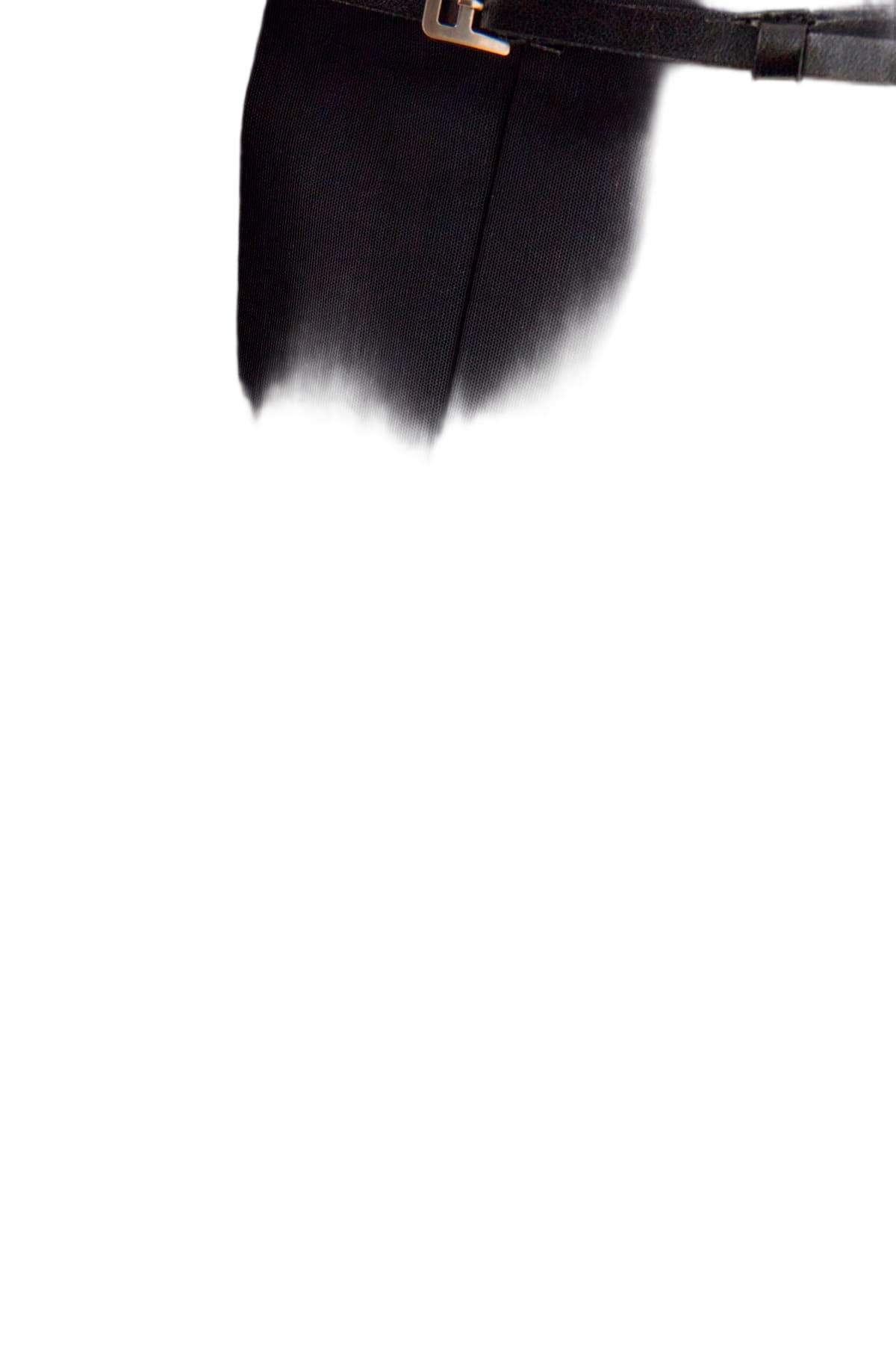 AMBUSH Black Stretch Viscose Top