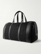 FERRAGAMO - Leather-Trimmed Logo-Jacquard Canvas Weekend Bag
