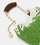 Loewe Squeeze Fruit Mini beaded leather tote bag