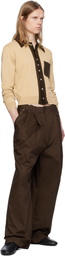 Camiel Fortgens Beige & Brown 70s Cardigan