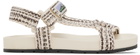 Bottega Veneta Off-White & Brown Trip Sandals