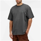 Palmes Men's Dyed Chest Logo T-Shirt in Washed Grey