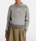 Polo Ralph Lauren Striped cotton and wool-blend polo sweater