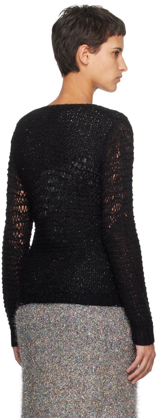 Anna Sui Black Buttoned Cardigan
