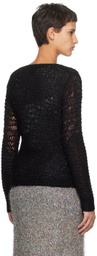 Anna Sui Black Buttoned Cardigan
