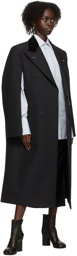 Maison Margiela Black Wool & Mohair Shrug Coat